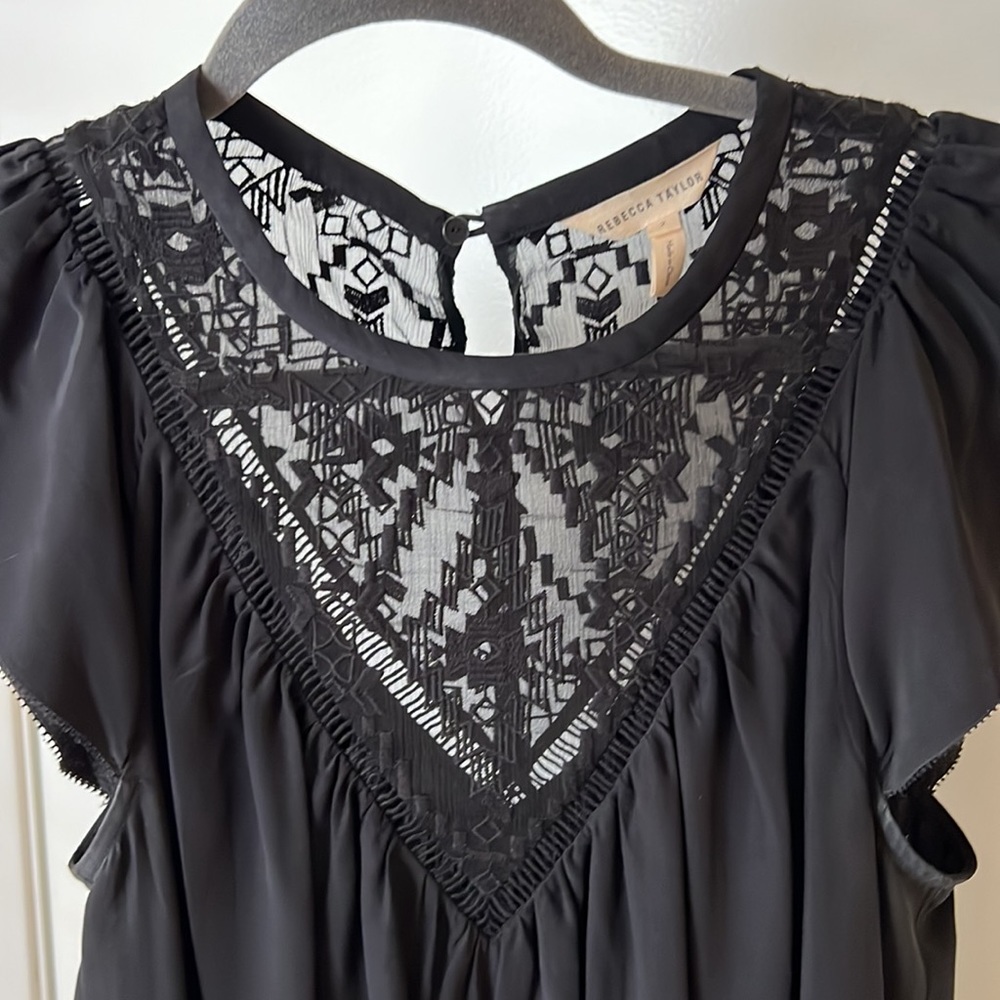 REBECCA TAYLOR 🖤 Silk top blouse